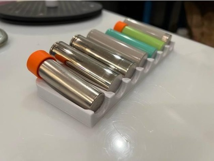 cylindrique batterie anti roll titulaire soutien 18650 21700 petite gris ardoise 3d print model - Mito3D