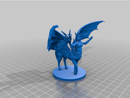unicórnio centauro Grantolomeo 3d print model - Mito3D