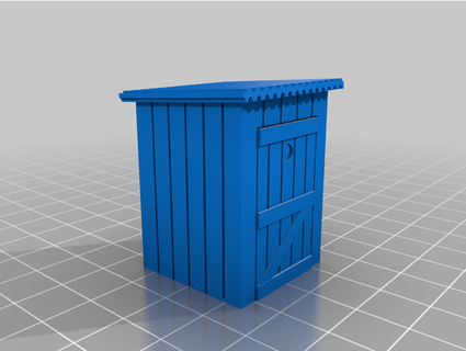 outhouse weelittlecars  3d print model - Mito3D