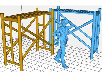 scaffolding 28mm tolemykus 3d print model - Mito3D