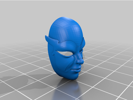 masquerade mask - basic jimjimjimmyjim 3d print model - Mito3D
