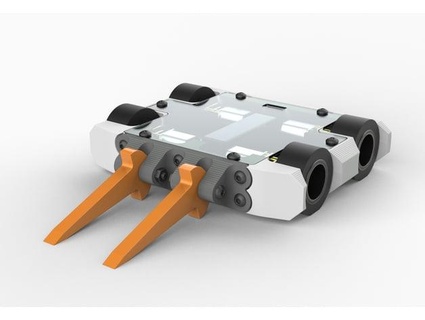 150g tenedor cuña robot batalla mancarrillo 3d print model - Mito3D