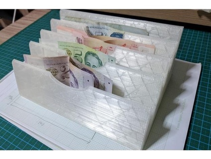 dinheiro organizador projetado sg notas kei37 3d print model - Mito3D