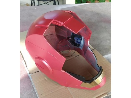 left ear ironman helmet remix thedraill 3d print model - Mito3D