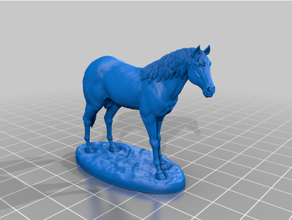 cavalo tampo mesa rpg miniatura Leticia Thomasines 3d print model - Mito3D