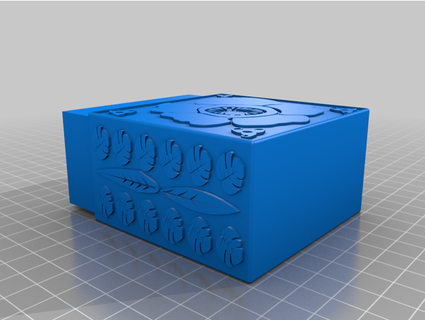 Deck Box Raubpflanze yu gi Karte Gakourna 3d print model - Mito3D