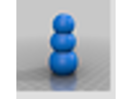 snowman regeddist 3d print model - Mito3D