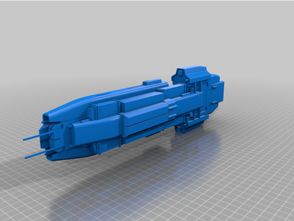 infini lagrange ship frigate vider 3d print model - Mito3D