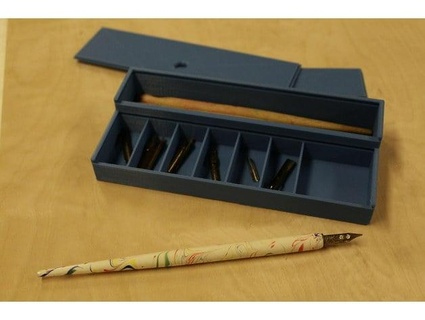 caligrafía caja herramientas fablab imaginativo 3d print model - Mito3D