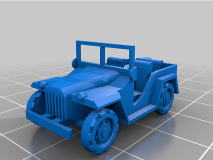 gaz 67 1 100 scale ww2 russian jeep pheznik 3d print model - Mito3D