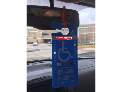 specchio handicap cartello titolare supporto rdupre 3d print model - Mito3D