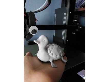 schwebend Schildkröte Ente atla plötzlich 3d print model - Mito3D