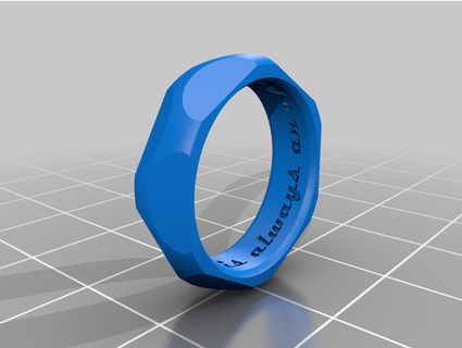 iron ring cbaldasare2 3d print model - Mito3D