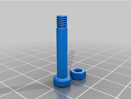 m4 bolts nuts awakenedlast 3d print model - Mito3D