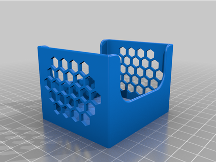 Tee Tasche Caddie Bienenwabe Schwermetaller 3d print model - Mito3D