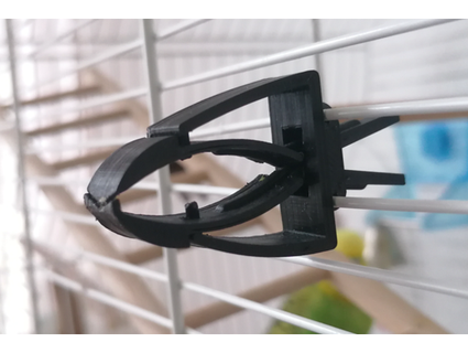 uccello gabbia morsetto uomini 3d print model - Mito3D