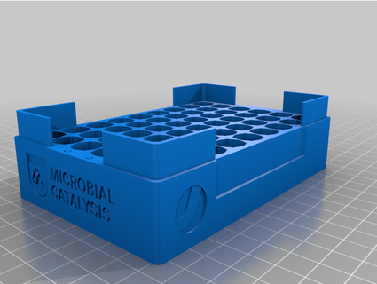 hplc autosampler vial tray microbial catalysis 3d print model - Mito3D