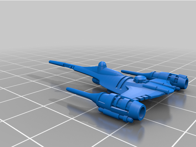 mandalorian n1 naboo starfighter dalledc 3D print model - Mito3D