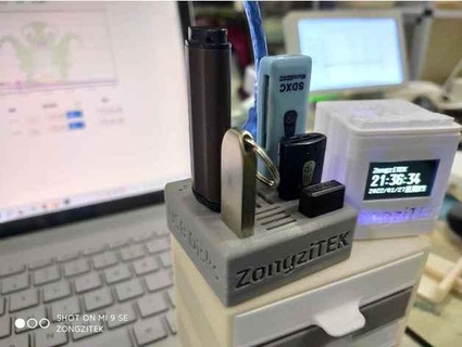 ultra storage - usb sd microsd tf holder zongzitek 3d print model - Mito3D