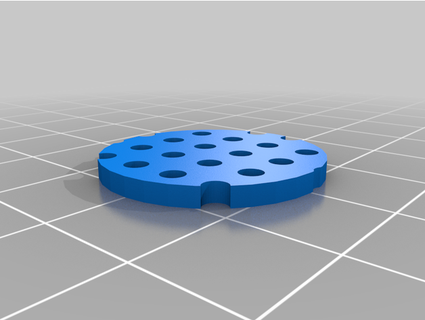 base tops 24 mm x 2 - 25 holes kickcamel 3d print model - Mito3D