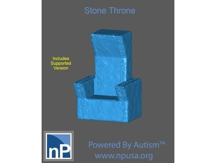 stone throne np-dev 3d print model - Mito3D