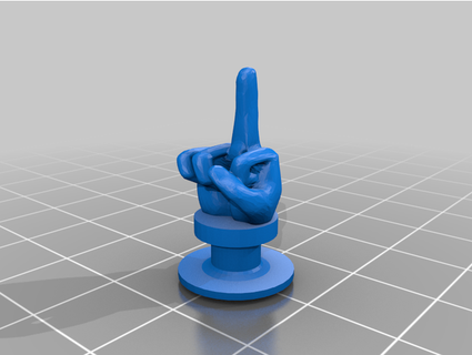 Krokodil Mitte Finger Charme atsmith2k 3d print model - Mito3D