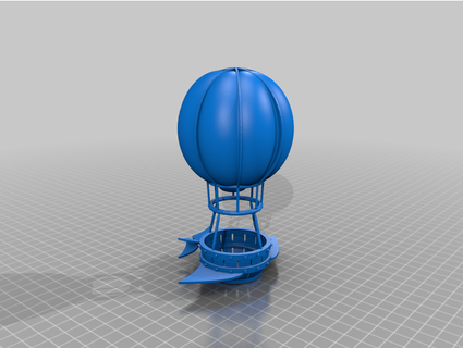 guerre ballon fil fer 3d print model - Mito3D