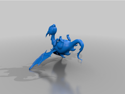 little cute dragon flying kpalivec 3d print model - Mito3D