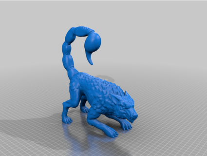 escorpião diga Lobo híbrido nerfherderdave 3d print model - Mito3D