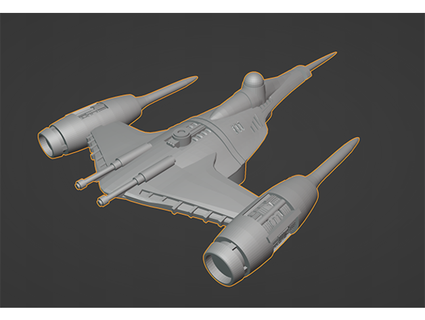 mando's n-1 naboo starfighter updated 1 28 22 runecaster 3d print model - Mito3D