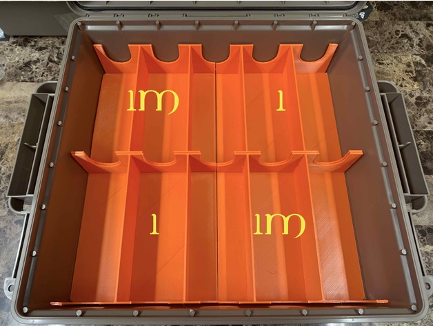 mtm acr5 72 munición caja vertical tarjeta organizador cerohix 3D print model - Mito3D