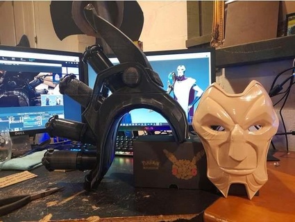 jhin's shoulder cannon cosplay piece koenmakesthings 3d print model - Mito3D