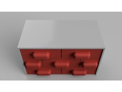 tijolo temático peito gavetas silasclough 3d print model - Mito3D