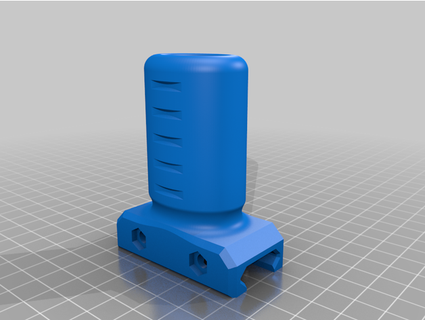 picatinny short vertical grip raidensears 3d print model - Mito3D