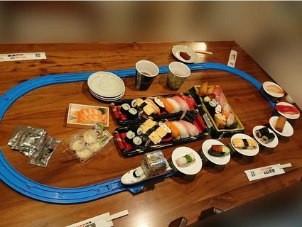 plarail conveyor belt sushi jisaku-jp 3d print model - Mito3D