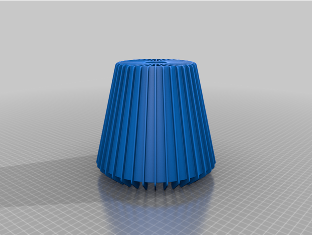 lamel Lamba yüzgeç lambası e27 dal 3D print model - Mito3D