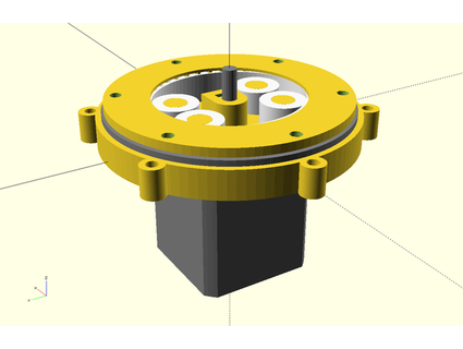 harmonic drive built off-the-shelf ball bearing parkinbot 3d print model - Mito3D
