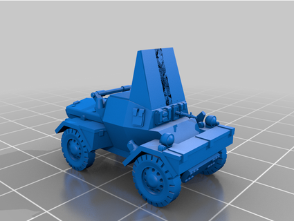 dirty dozen dingo armoured car ambushcamo 3d print model - Mito3D
