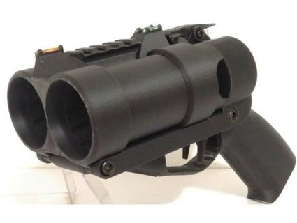 Duplo barril airsoft 40mm Grenade lançador solução nain 3d print model - Mito3D
