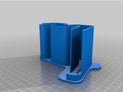 wall mounted 18650 battery holder noevad 3d print model - Mito3D