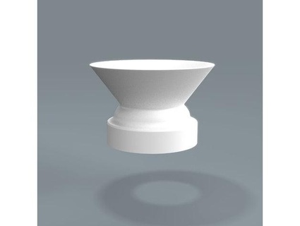 entonnoir mesure distributeur machine moka dama café bialetti 3 tasses lune conception 3d print model - Mito3D