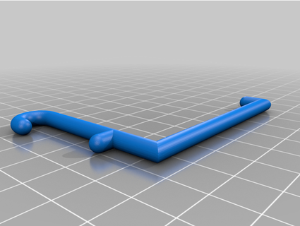 gancho straight long centeio 3d print model - Mito3D