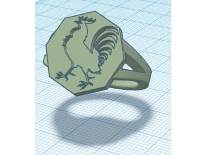 gallo anillo nevik86 3d print model - Mito3D