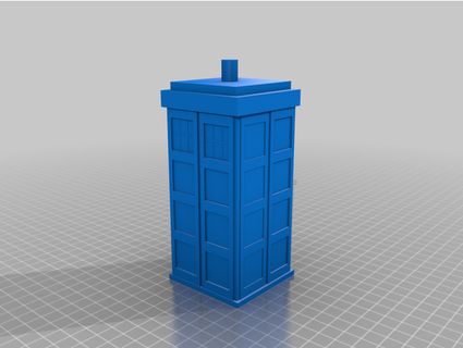 tardis tow hitch cover petecanmakeit 3d print model - Mito3D