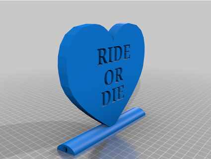 ride die heart skad00sh 3d print model - Mito3D