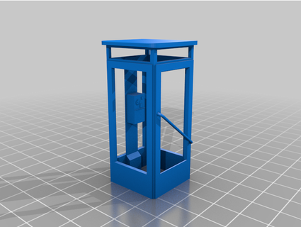 polish phone booth 1 43 microperspective 3d print model - Mito3D