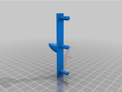 3-hole shelf pin sudrien 3d print model - Mito3D
