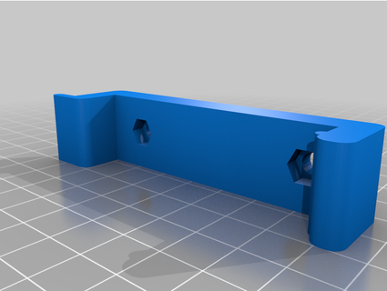 1u slat wall plate e chking 3d print model - Mito3D