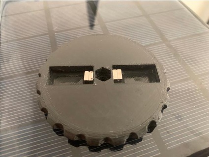 magnético destacável cama nivelamento roda snshn 3d print model - Mito3D