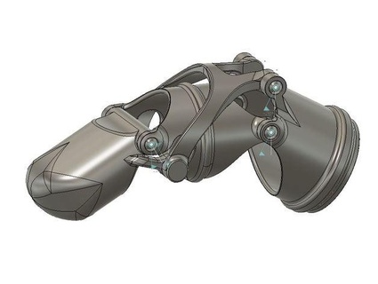 mecânico dedo prótese guilhemd 3d print model - Mito3D